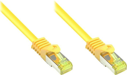 Alcasa S/FTP Кат.7 (10Gbps) Мрежов Кабел Ethernet 2м Жълт