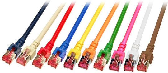 3M S/FTP Кат.6 (Gigabit) Мрежов Кабел Ethernet 3м Жълт