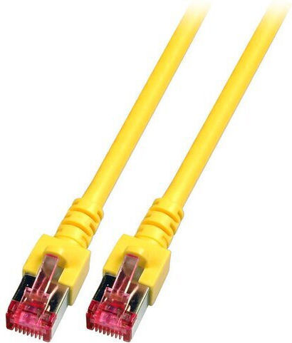 EFB S/FTP Cat.6a (Gigabit) Καλώδιο Δικτύου Ethernet 15m Κίτρινο