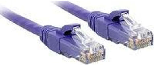 Lindy U/UTP Cat.6 Gigabit Network Cable Ethernet 1m Purple