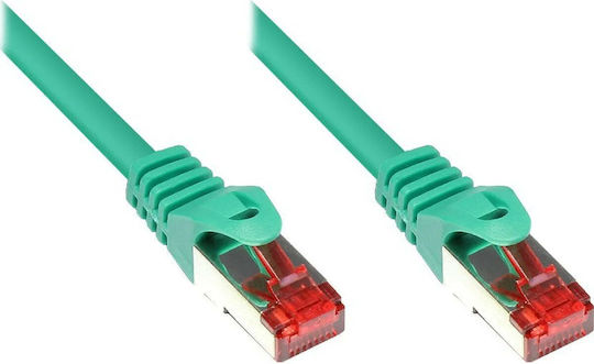 Alcasa S/FTP Кат.6 (Gigabit) Мрежов Кабел Ethernet 0.15м Зелен