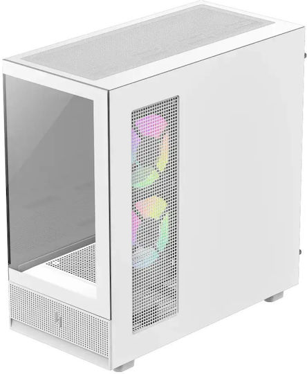 GameMax NEX C51 Computergehäuse mit Seitenfenster Weiß