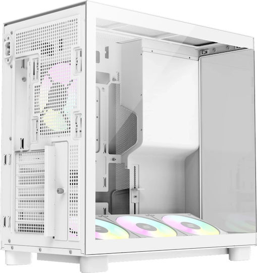 GameMax NEX C53 WH Computergehäuse mit Seitenfenster Weiß