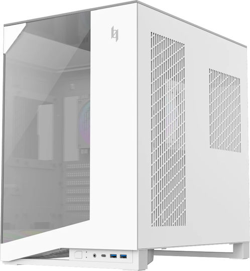 NEX C56 VC WH Gaming Midi Tower Computer Case with Side Window White