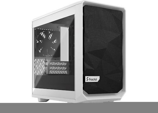 Fractal Design Meshify 2 Nano Gaming Mini tower Carcasă Calculator cu Fereastră Laterală Alb