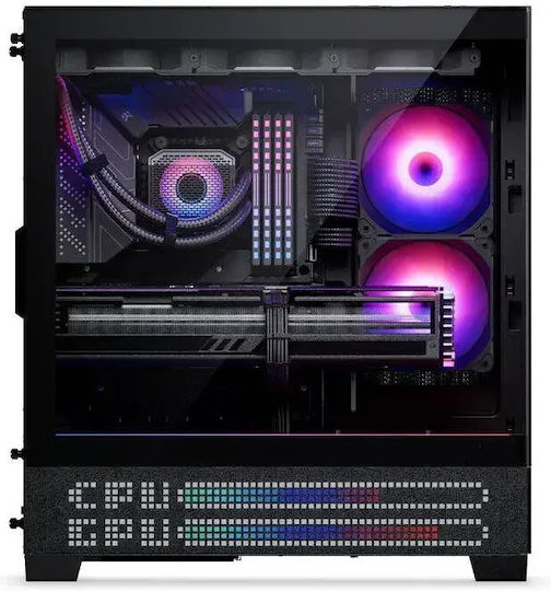 XT Gaming Midi Tower Computer Case with Side Window Black