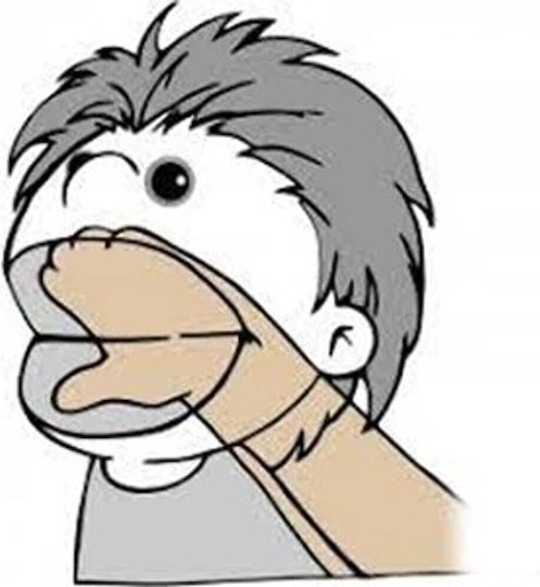 Κούκλα Κουκλοθεάτρου Bert Sesamestreet 65εκ Living Puppets Se101