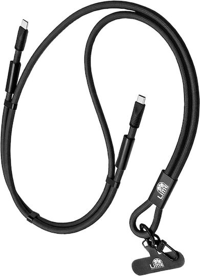 Lime Плетен кабел USB-C мъжки - USB-C 68W Зелен 1.5m
