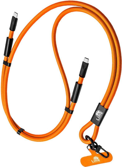 Lime Плетен кабел USB-C мъжки - USB-C 68W Зелен 1.5m