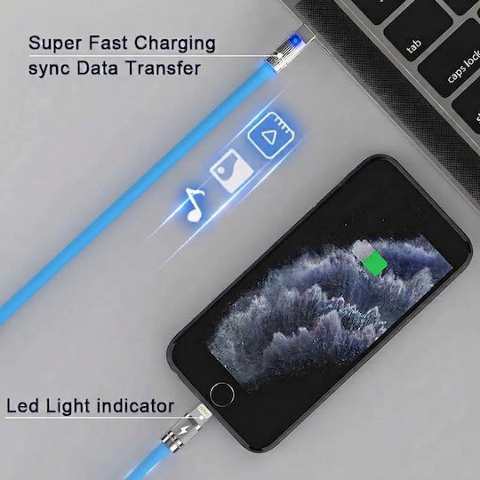 Leewello USB 2.0 Kabel USB-C männlich - USB-C Blau 3m