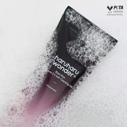Haruharu Wonder Black Rice Moisture Гел За Почистване На Лице С Хидратиращо И Контрол На Омазняването Действие 100ml