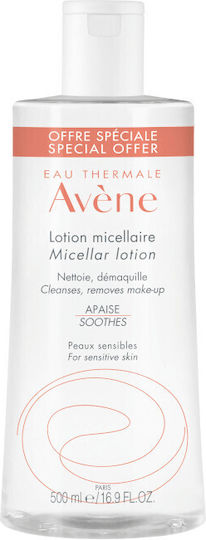 Eau Thermale Avène Eau Micellaire Demaquillante Micellar Water Face & Eye Makeup Remover with Moisturizing & Soothing Action 400ml