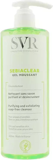SVR Laboratoire Sebiaclear Gel Moussant Facial Cleansing Gel for Oily Acne-prone Skin 400ml