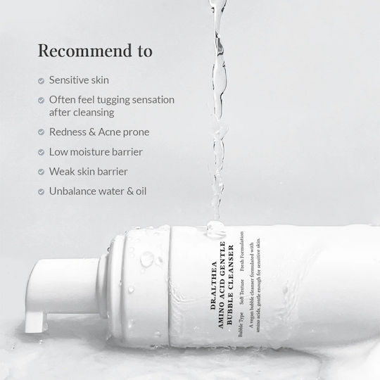 Dr. Althea Amino Acid Gentle Bubble Spumă de Curățare pentru Față cu Acțiune de Hidratare și Controlul Sebumului 140ml
