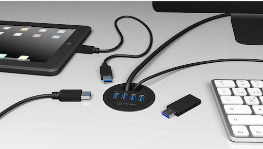 Icy Box Hub 4 Porturi USB 3.0 cu Conectare USB-A