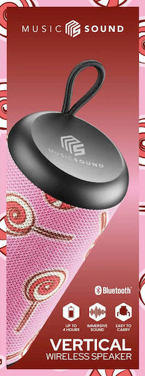 Cellular Line Vertical Bluetooth Speaker 5W with Battery Life up to 4 hours Pink