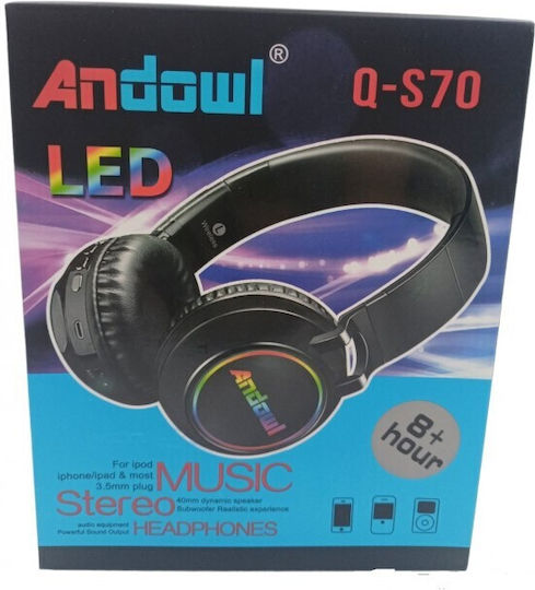 Andowl Q-69 Безжични Bluetooth On Ear Слушалки с Радио с 7 часа Работа Бели