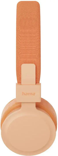 HAMA Freedom Lit Iii Wireless / Wired On Ear Headphones with 15 Hours Playing Time Orange
