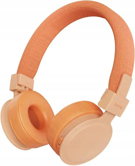 HAMA Freedom Lit Iii Wireless / Wired On Ear Headphones with 15 Hours Playing Time Orange