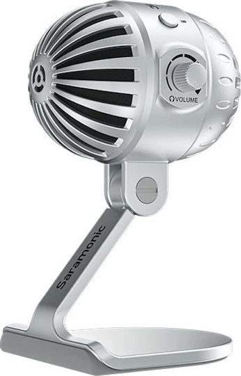 Saramonic MTV550 Microfon Condensator de birou pentru Vocale în Culoarea Silver