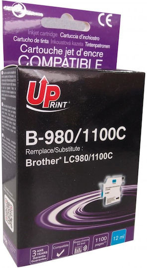 Uprint Compatible Inkjet Printer Ink Brother LC980/1100 Cyan 1pcs