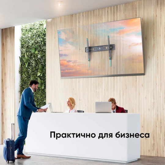 Onkron Βάση Τηλεόρασης Τοίχου έως 110" Μαύρο