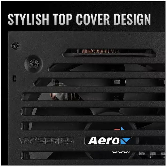 Aerocool Vx Plus Stealth 600W Black Power Supply Full Modular