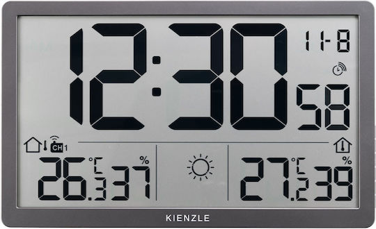 Kienzle Stație Meteo Fără Fir Digitală De Masă Gri