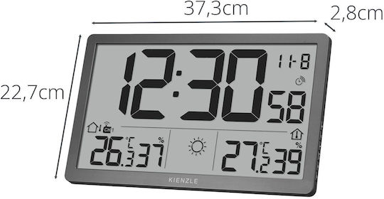 Kienzle Stație Meteo Fără Fir Digitală De Masă Gri