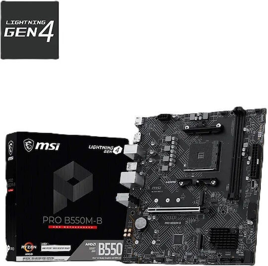 MSI B550 Gaming Mutterplatine ATX mit AMD AM4 Steckdose 7C56-093R