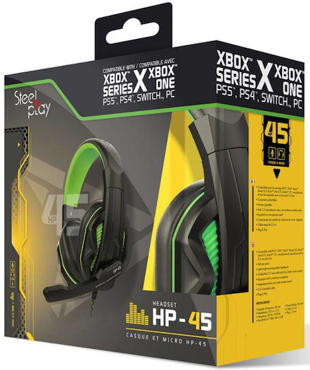HP Steelplay On Ear Gaming Headset with 3.5mm / Bluetooth Green for PC