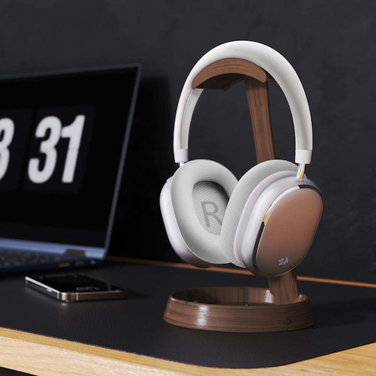 Redragon Vibecore 700NC Ασύρματο On Ear Gaming Headset με σύνδεση 3.5mm / Bluetooth Λευκό