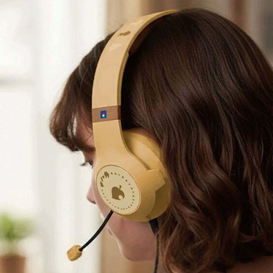 Hori Animal Crossing Über Ohr Gaming-Headset mit Konnektivität 3,5 mm Braune für Nintendo Switch 2