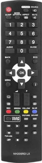 Hq Lxp103 TV-Fernbedienung LCD LED Funai NH205D Schwarz