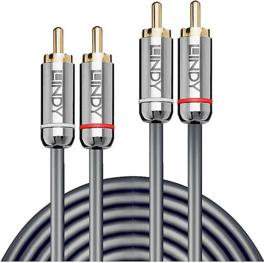 Lindy Кабел 2x RCA мъжки - 2x RCA мъжки 10м 35349