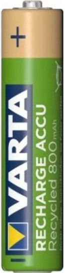 Varta Recharge Accu Recycled Baterii Reîncărcabile AAA Ni-MH 800mAh 1.2V 2buc
