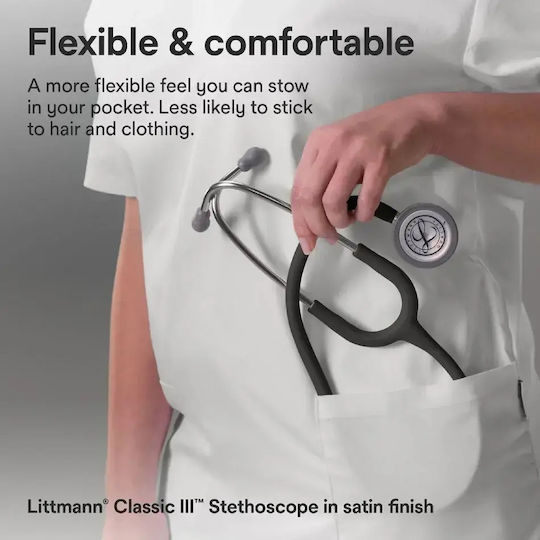 3M Littmann Classic III Stethoscope with Double Chestpiece Black