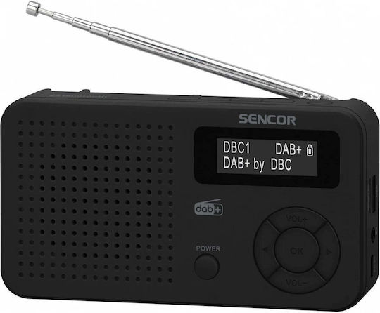 Sencor SRD 7210B Radio Portabil Reîncărcabil DAB+ cu USB Negru