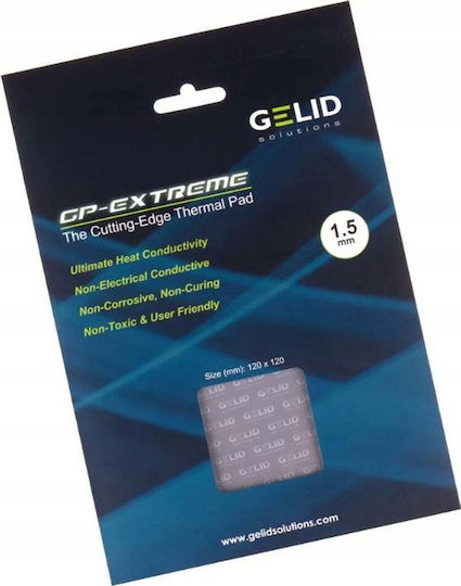 Gelid Solutions GP-Ultimate Pad termic 120 x 120 x 1,5 mm 15 W/mK Gri TP-GP04-S-C