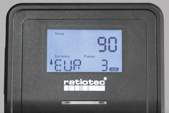 Ratiotec Συσκευή Ανίχνευσης Πλαστών Χαρτονομισμάτων EUR Smart Protect Plus