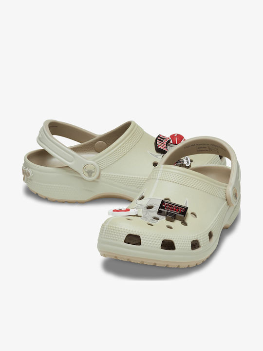 Crocs Classic NBA Chicago Bulls Мъжки Сабо в Бежов Цвят