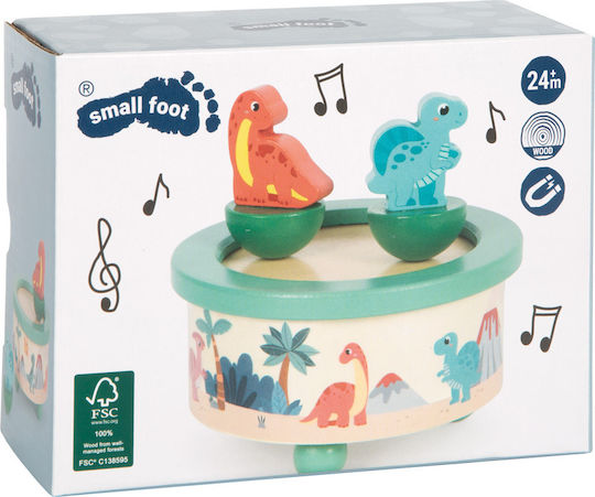 Wooden Dinosaur Musical Box for Newborns
