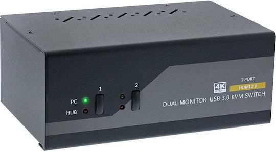 InLine KVM & Data Switch with HDMI / USB 3.0 / Audio / DisplayPort