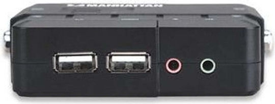Manhattan 151252 KVM & Data Switch με Audio / USB 2.0 / VGA