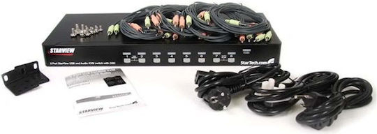 StarTech Port Rackmount KVM & Data Switch με USB / VGA