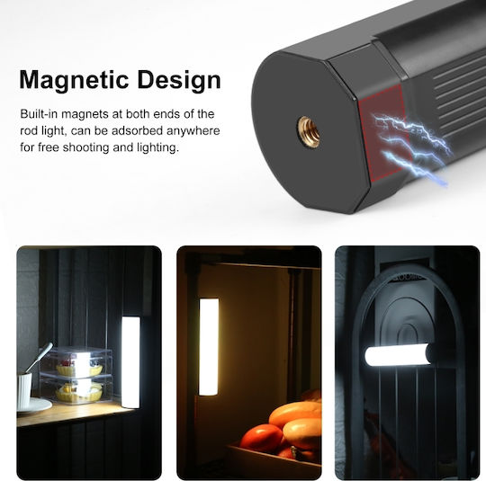 Puluz Panou LED 6W RGB cu luminozitate 600 Lux