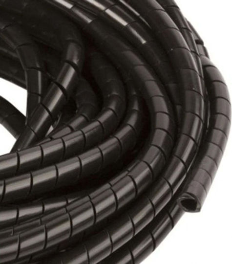 EM Group Kabelspiralschläuche 12mm 10m Schwarzes 1Stück