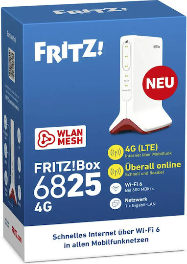 AVM FRITZ!Box 6825 Wireless 4G Router Wi‑Fi 4