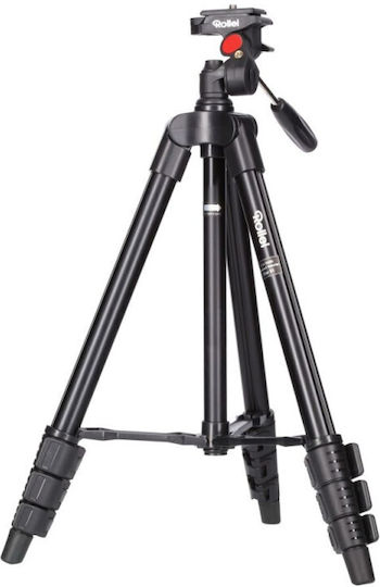 Rollei Kamerastative Compact Traveller Star S1 aus Aluminium bis 125cm und maximale Belastung 2kg