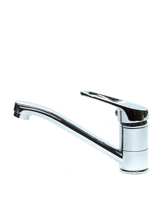 Retro Waschbeckenarmatur Silber